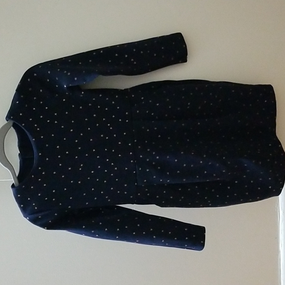 H&M dress size 5T  navy blue with gold stars